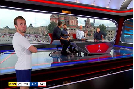 BBC’s Moscow studio deploys Vizrt’s AR graphics for World Cup coverage